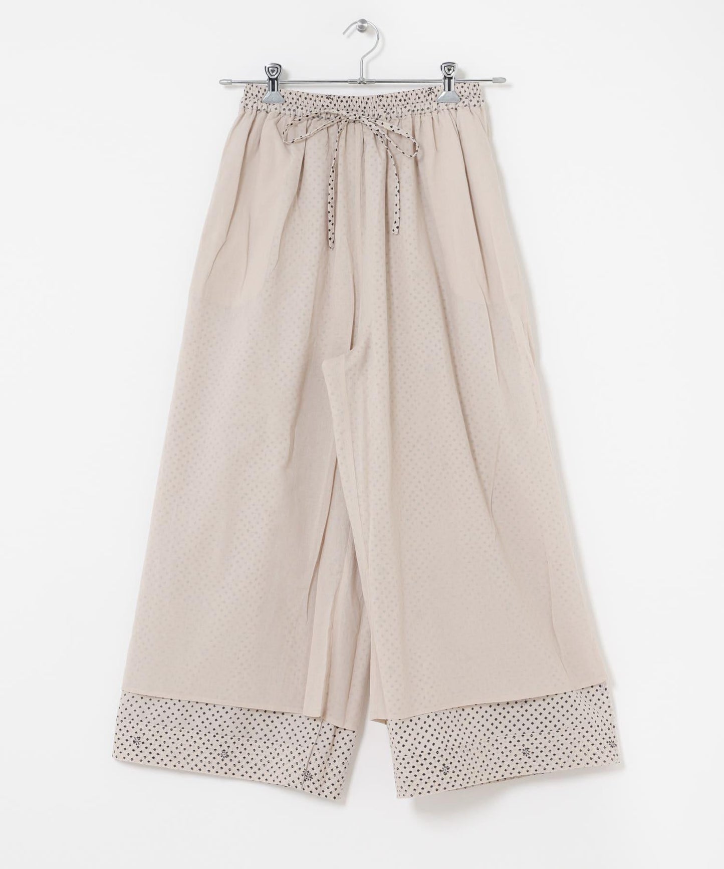 BLOCK PRINT 印花直筒 maison de soil EASY PANTS 休閒褲