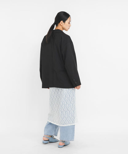 蕾絲長款連衣裙