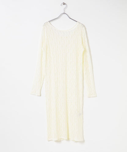 蕾絲長款連衣裙