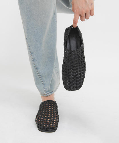 方頭網眼休閒鞋