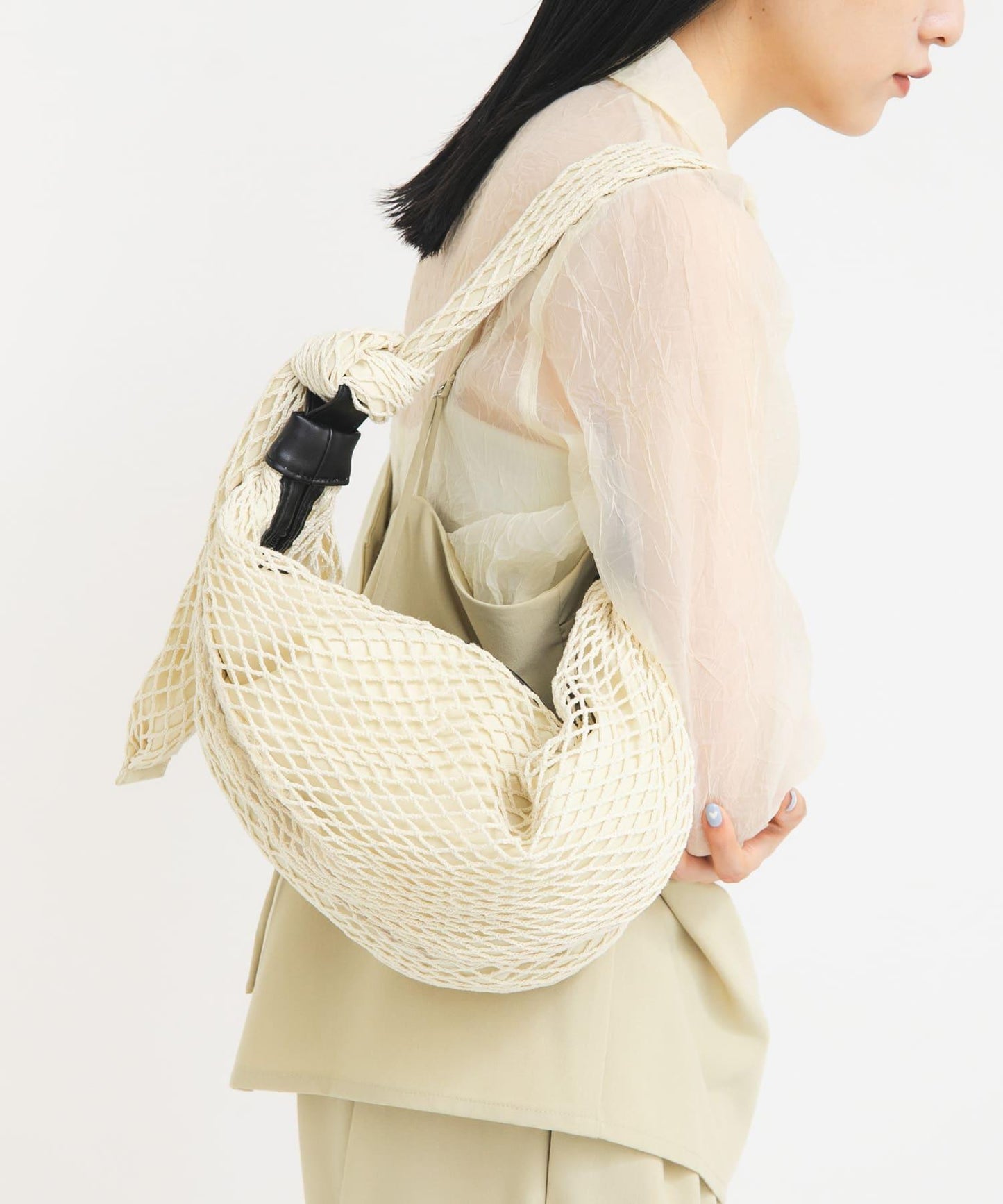 網面材質 單肩包