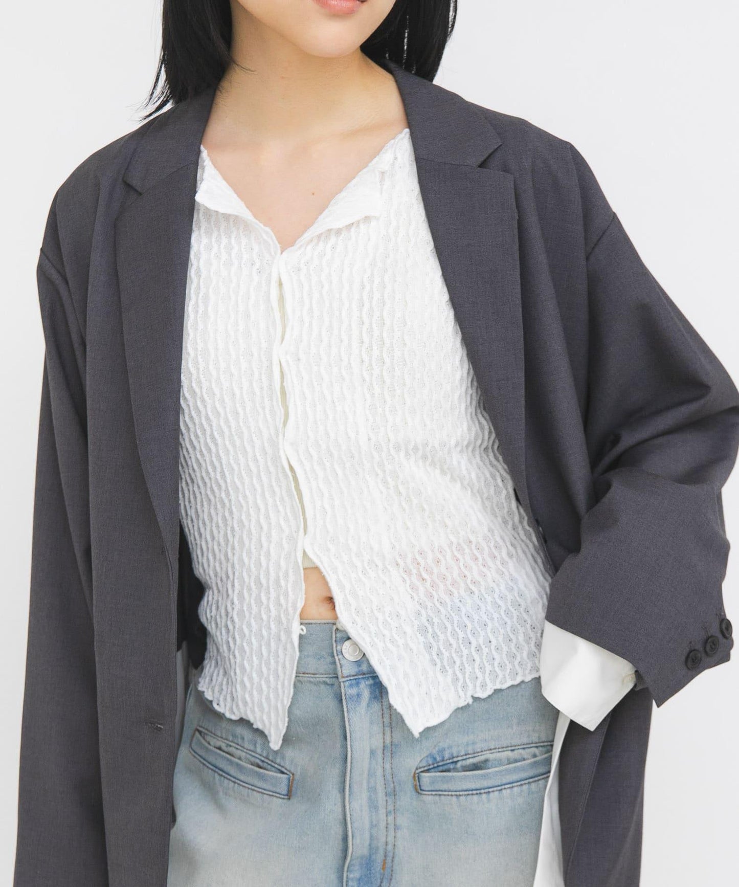 前開鏤空設計 上衣