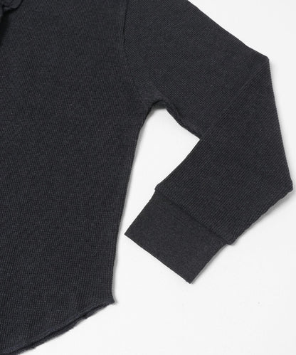 蕾絲荷葉邊華夫格套頭上衣