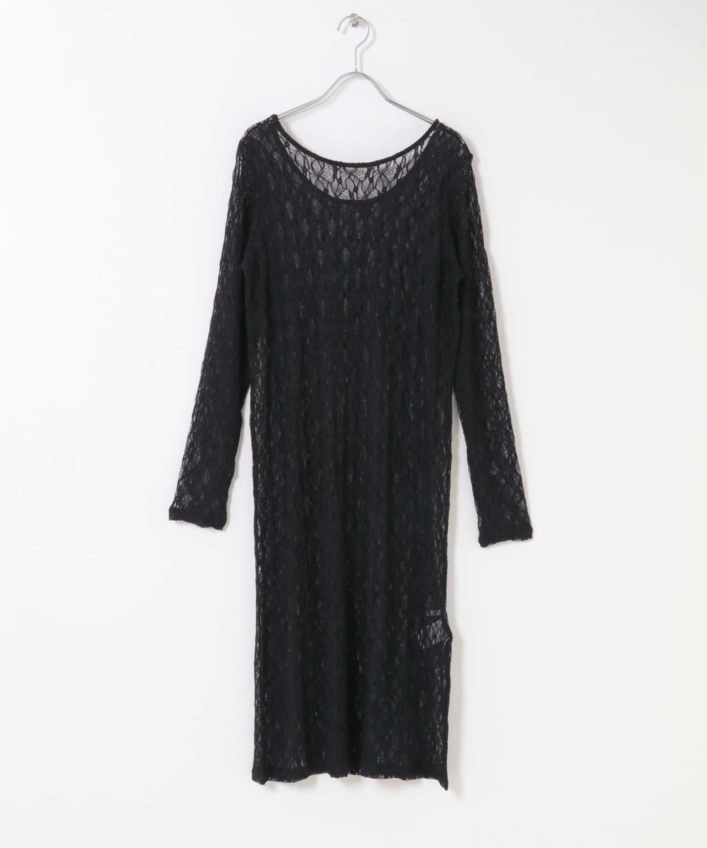 蕾絲長款連衣裙