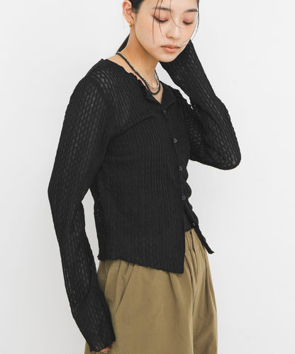 前開鏤空設計 上衣