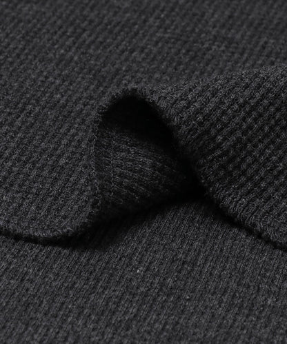 蕾絲荷葉邊華夫格套頭上衣