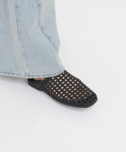 方頭網眼休閒鞋