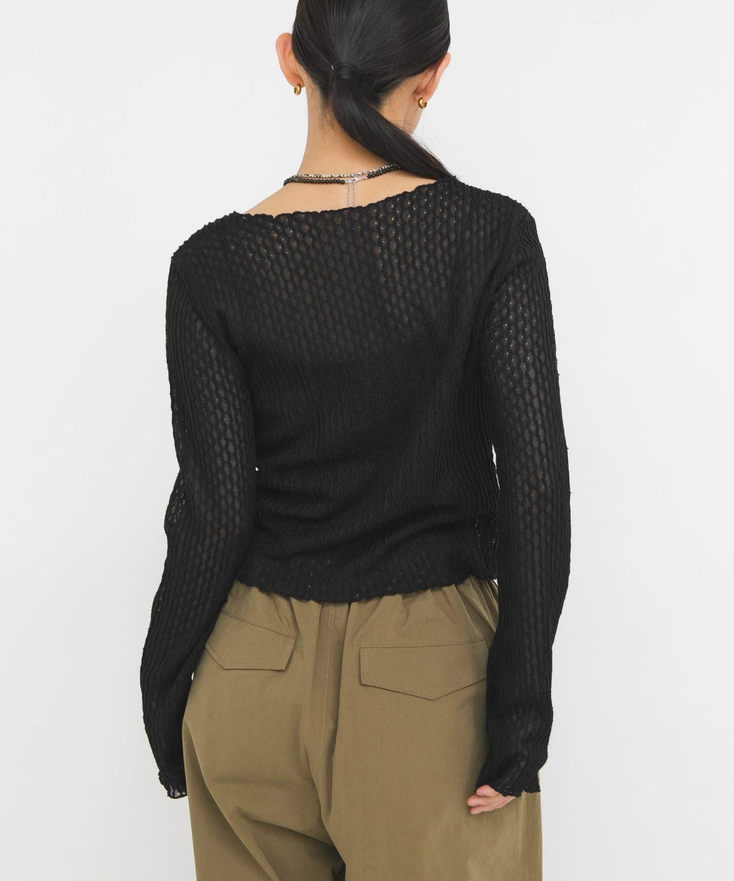 前開鏤空設計 上衣