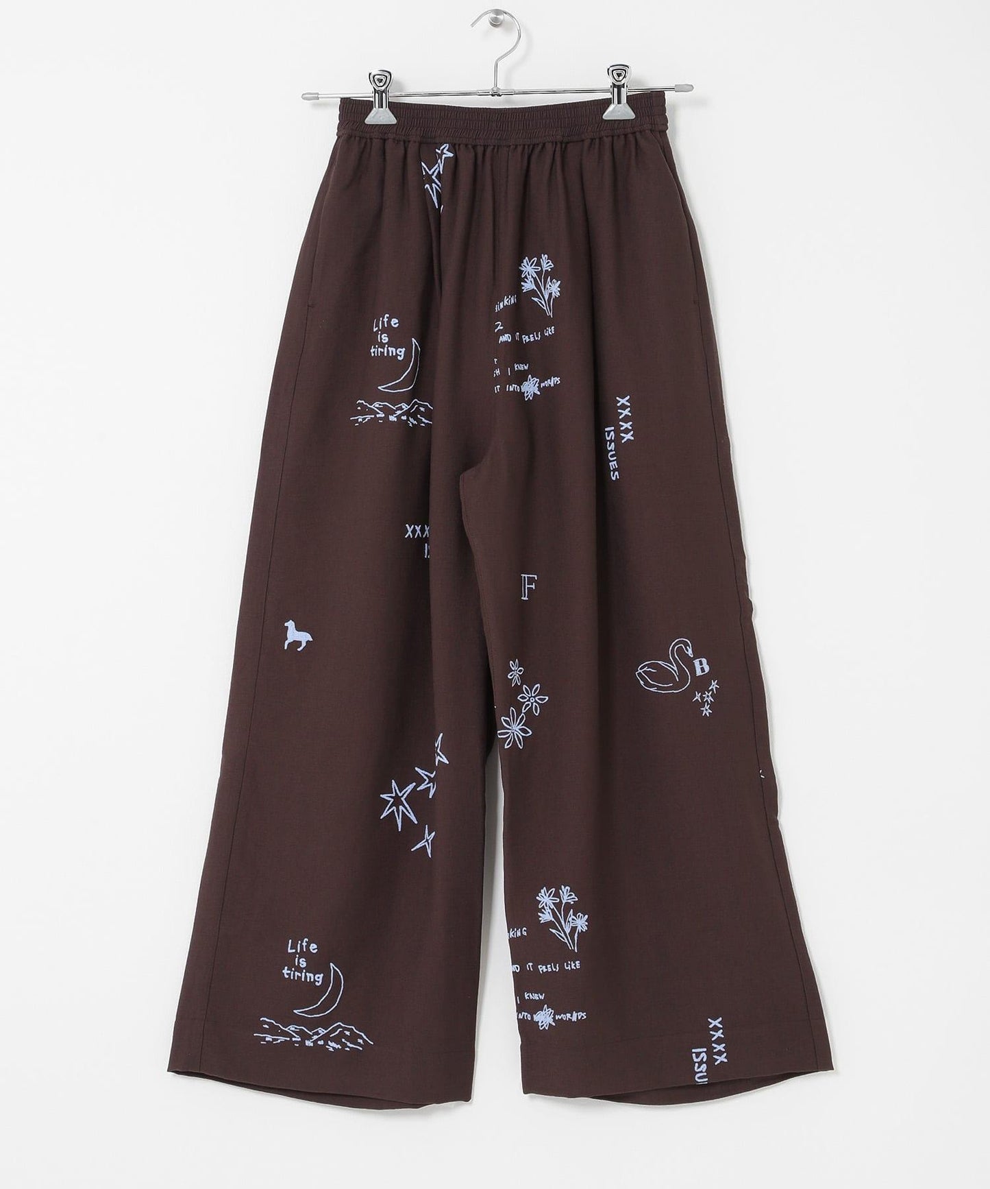 TATTOO 闊腿鬆緊休閒褲