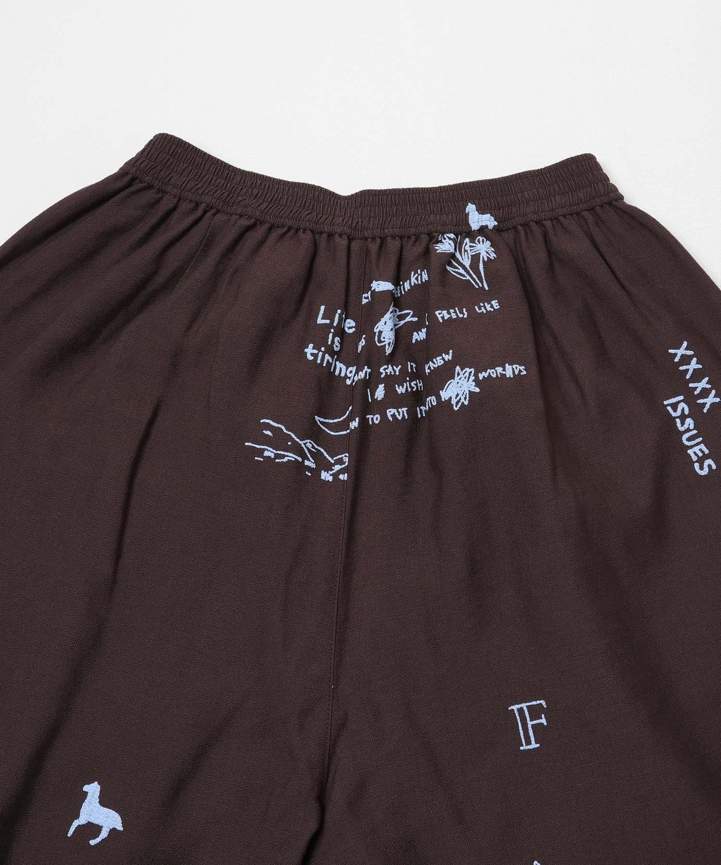 TATTOO 闊腿鬆緊休閒褲