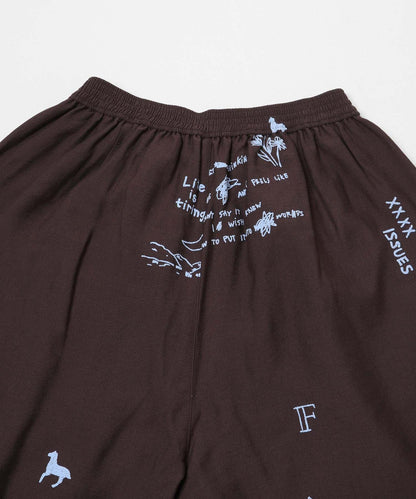 TATTOO 闊腿鬆緊休閒褲