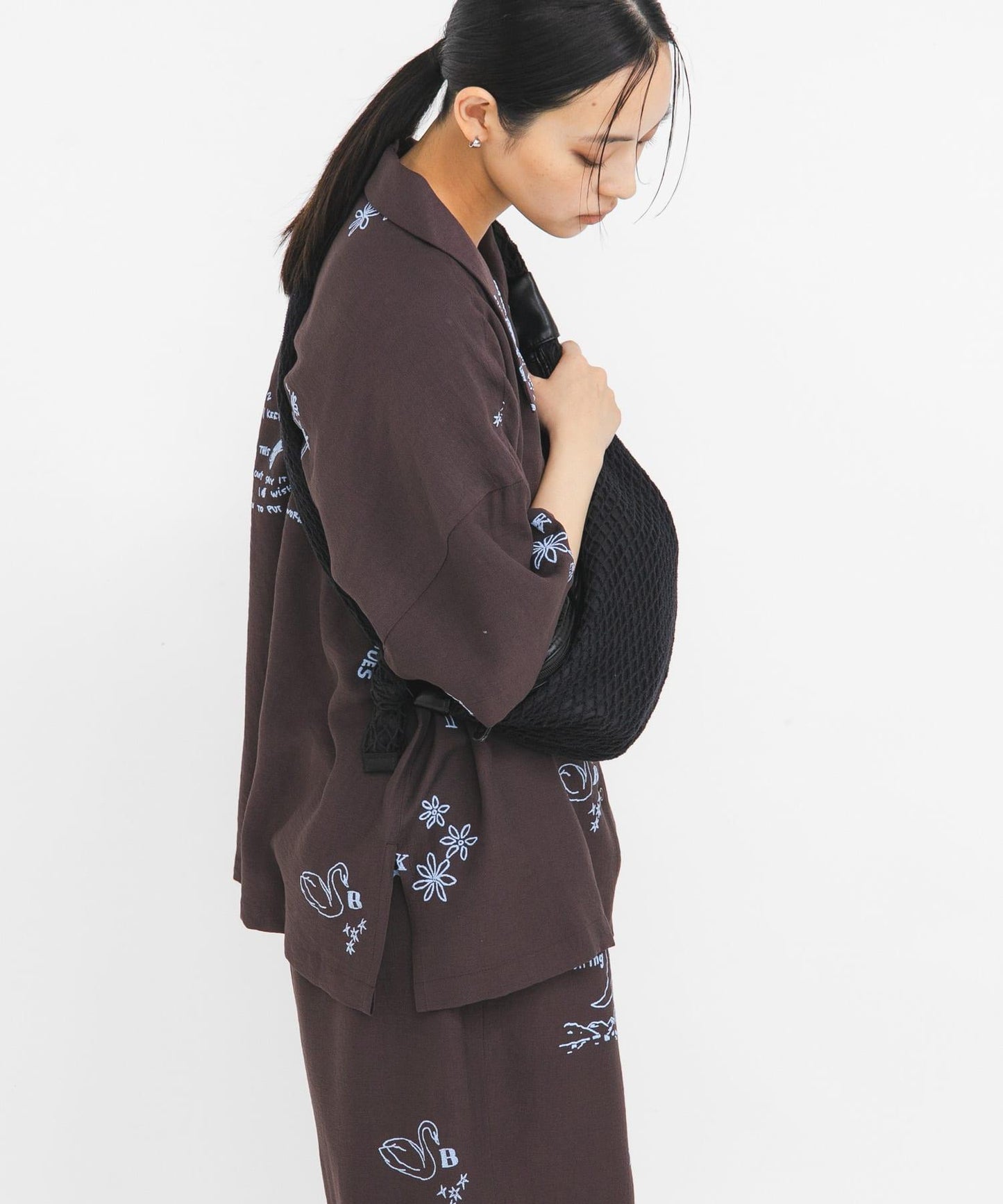 網面材質 單肩包