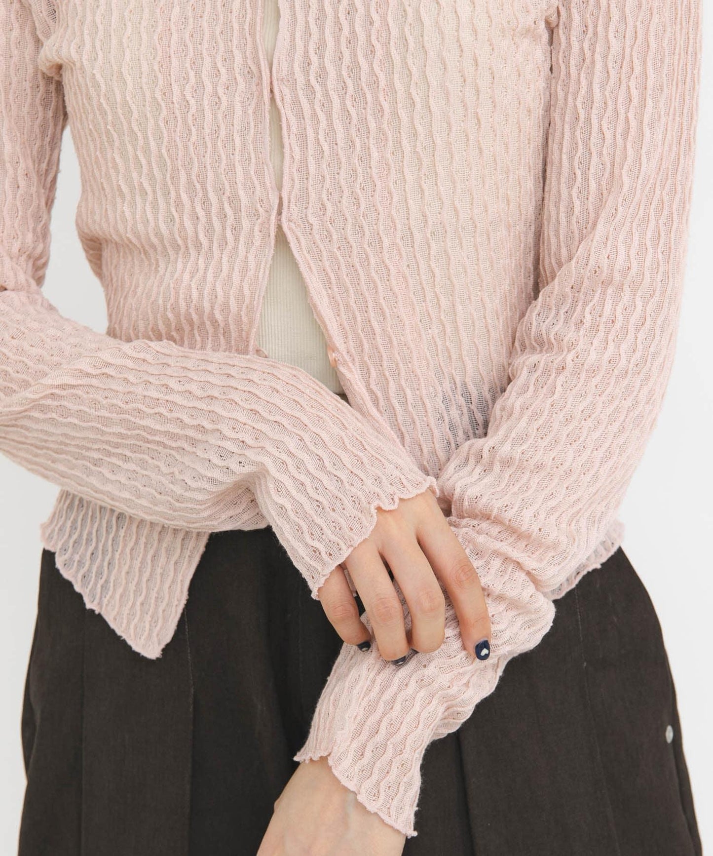 前開鏤空設計 上衣