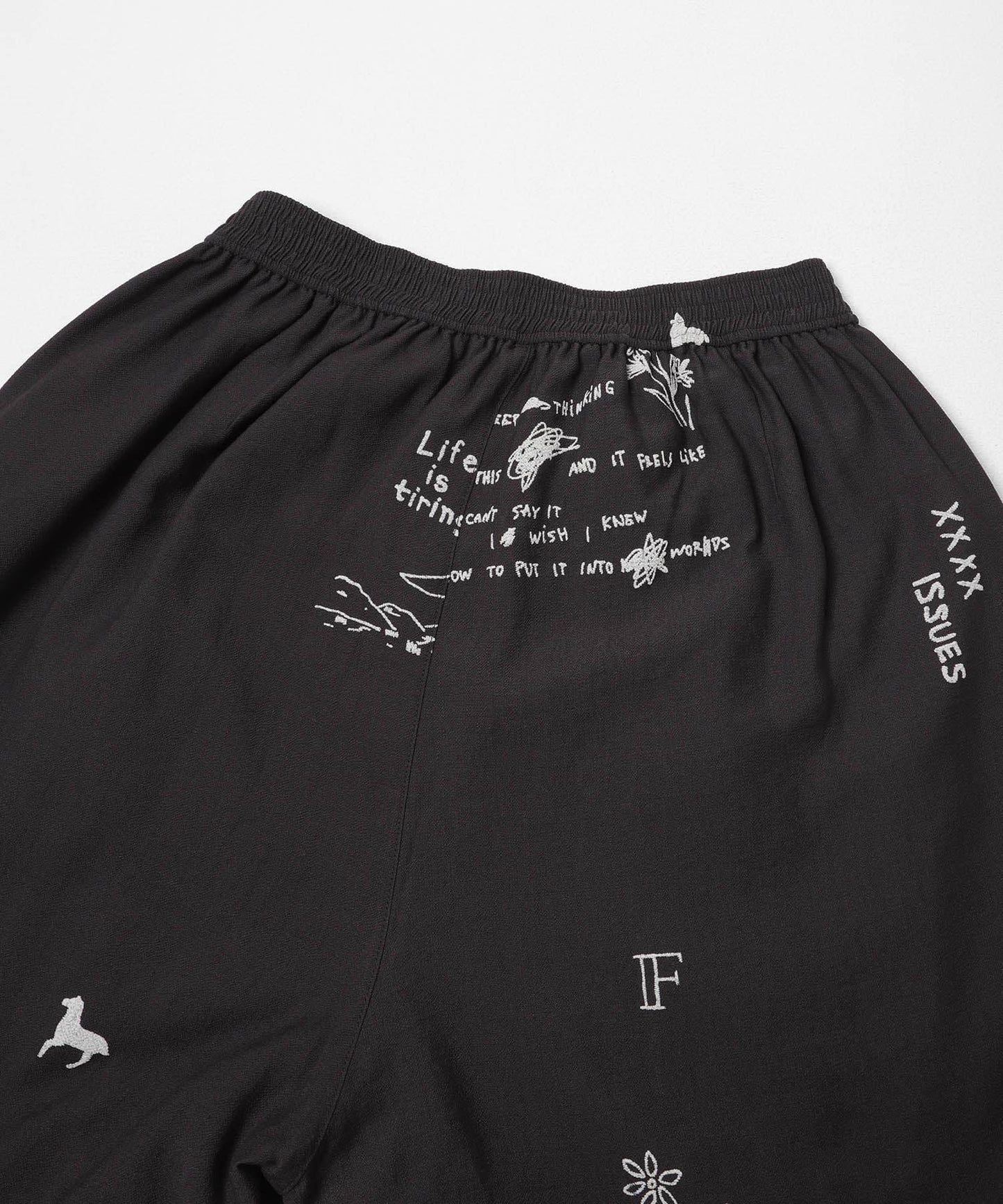 TATTOO 闊腿鬆緊休閒褲