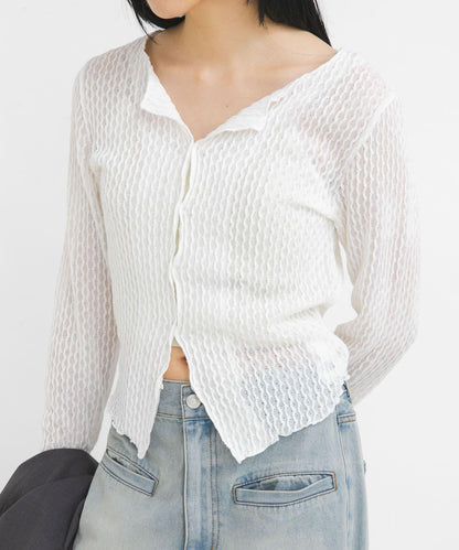 前開鏤空設計 上衣