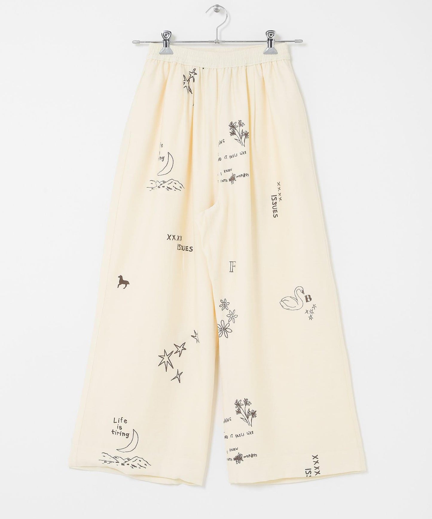 TATTOO 闊腿鬆緊休閒褲