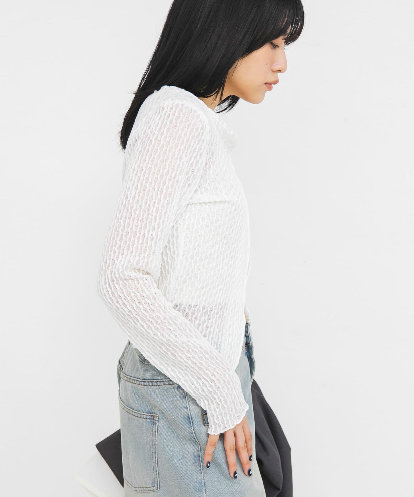 前開鏤空設計 上衣