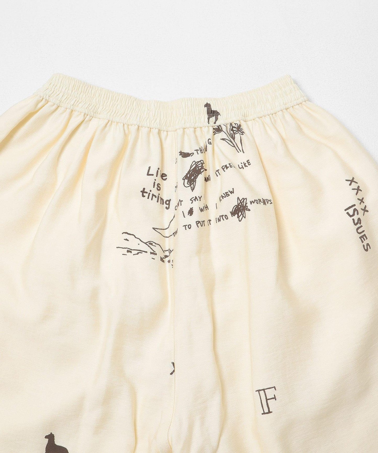 TATTOO 闊腿鬆緊休閒褲