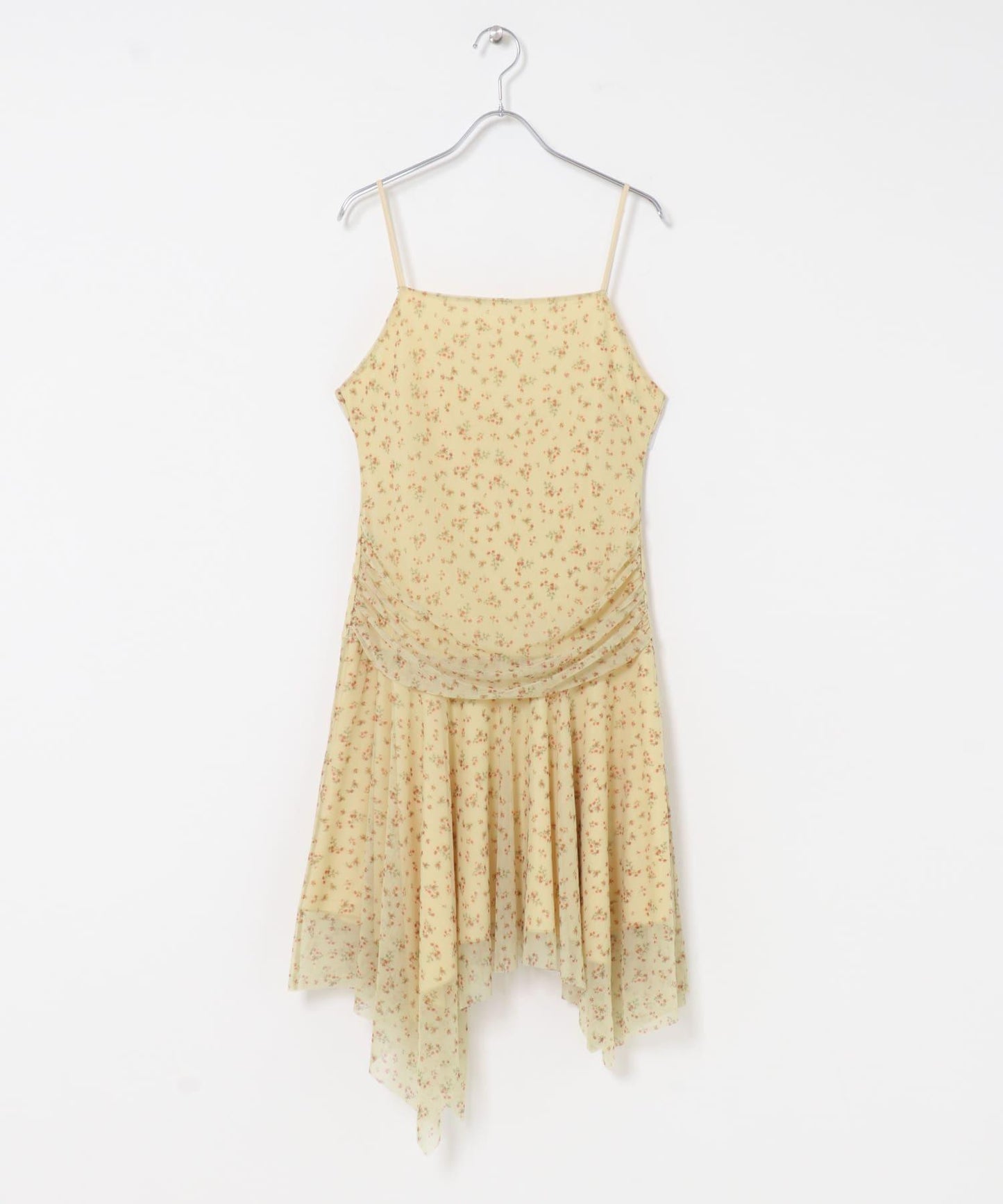 小花圖案 自然風 吊帶連衣裙