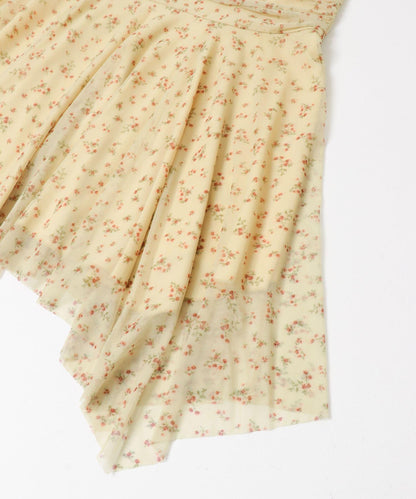 小花圖案 自然風 吊帶連衣裙