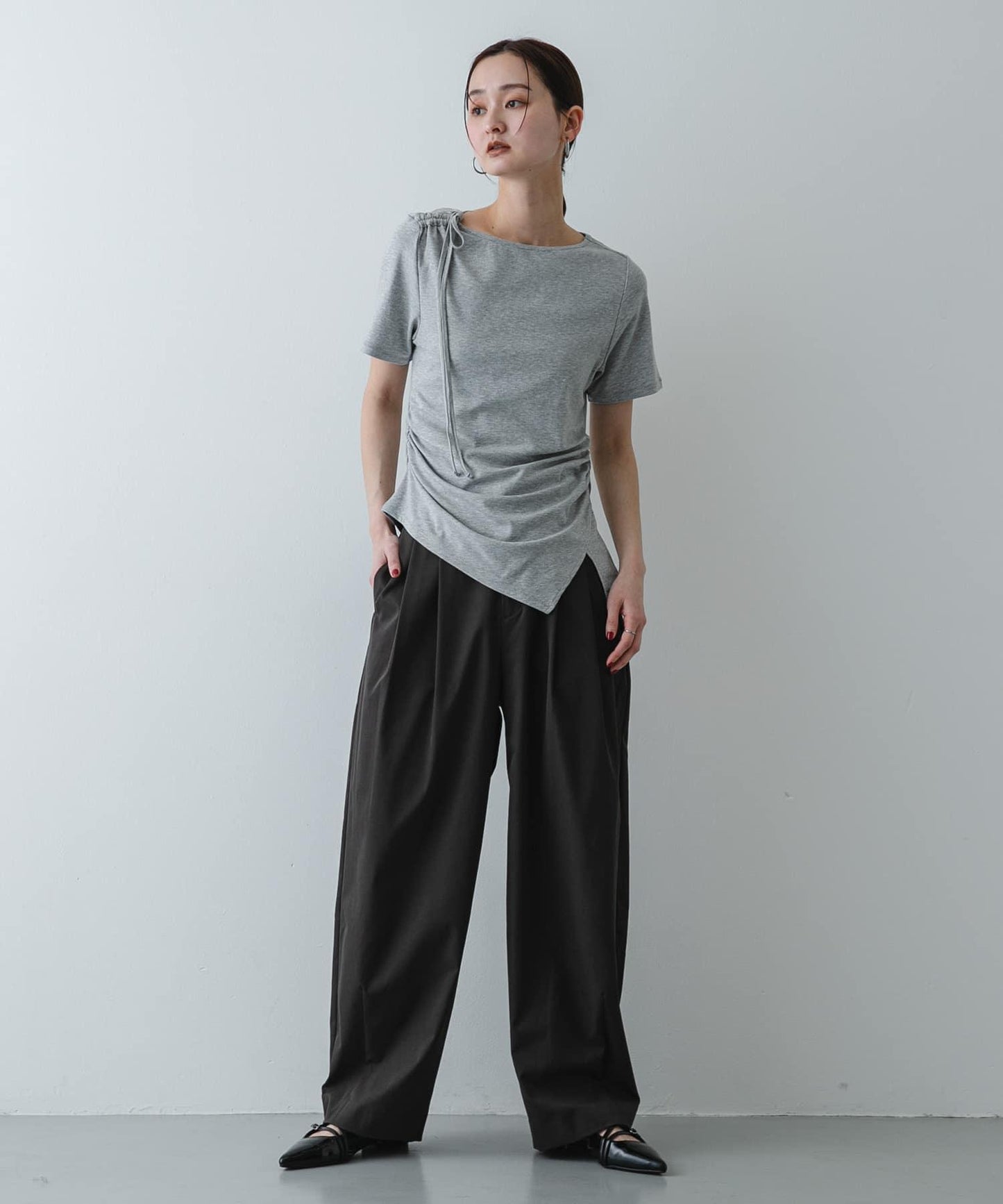 繭型廓形休閒褲