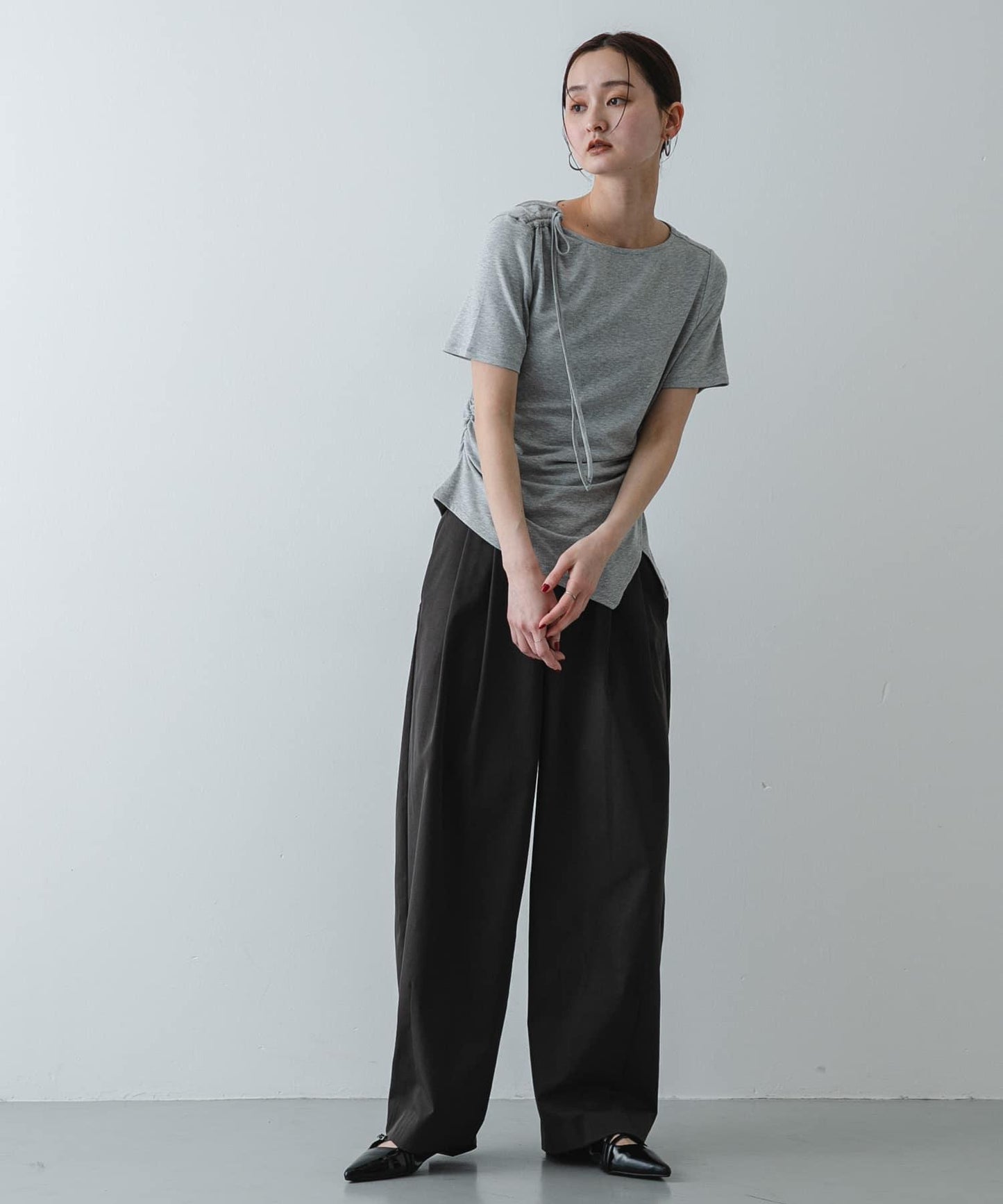 繭型廓形休閒褲