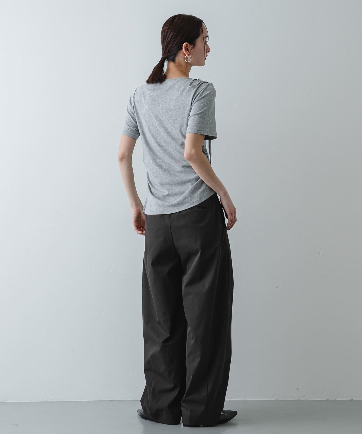 繭型廓形休閒褲