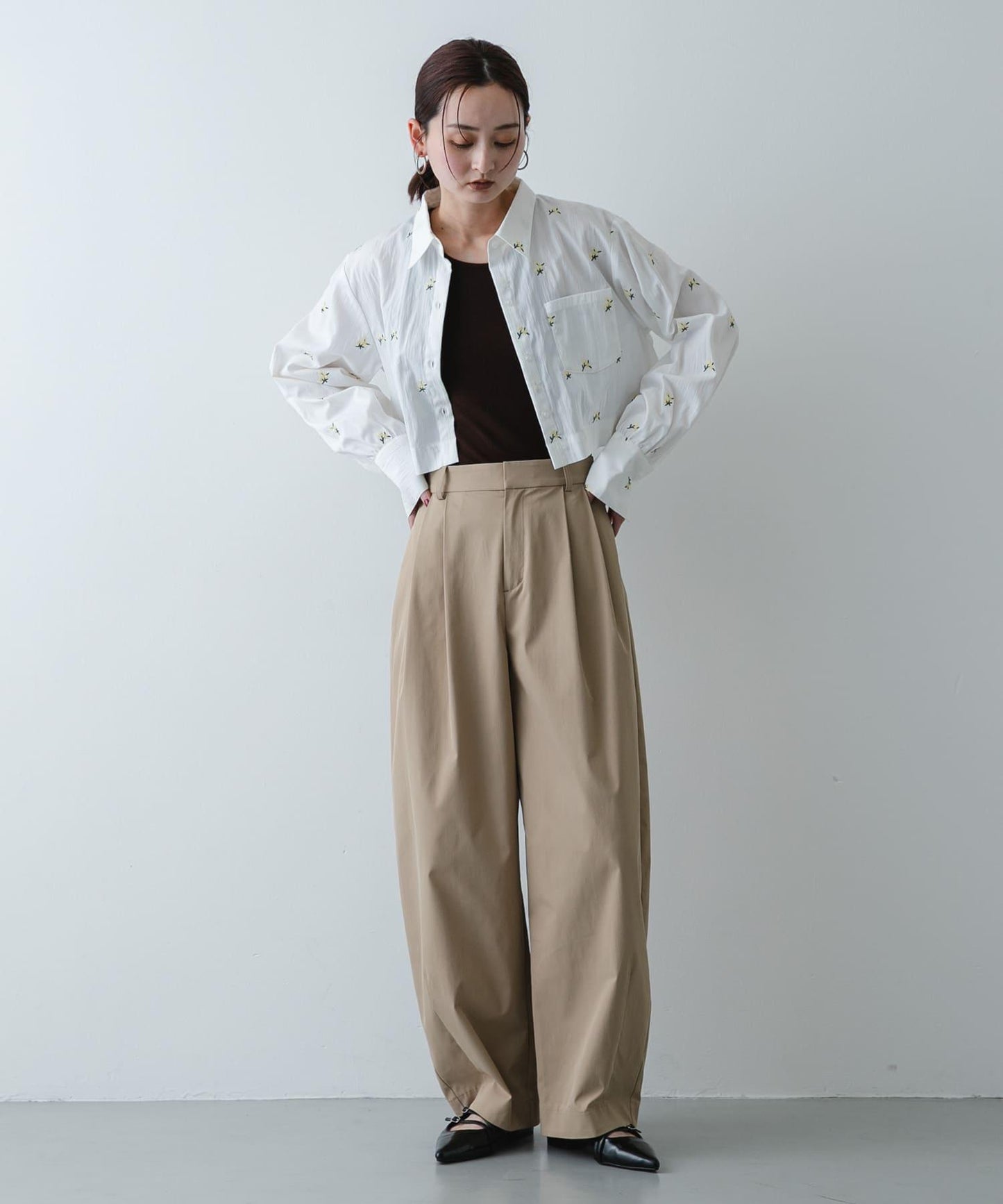 繭型廓形休閒褲