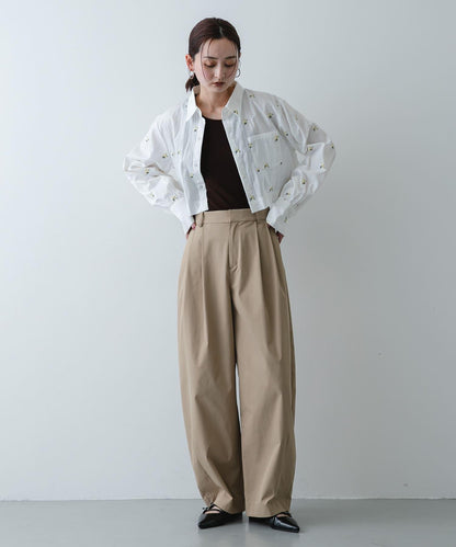 繭型廓形休閒褲