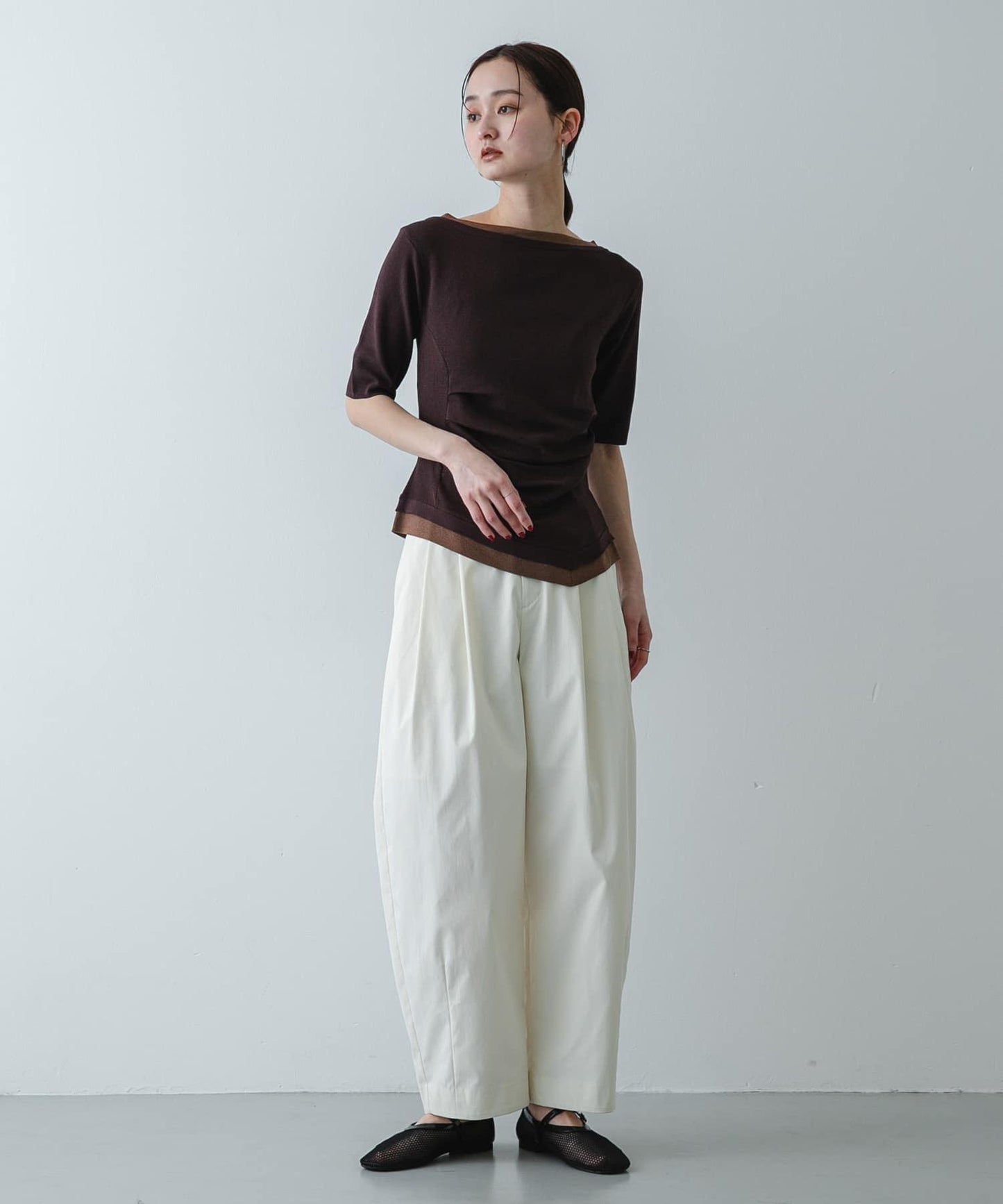 繭型廓形休閒褲