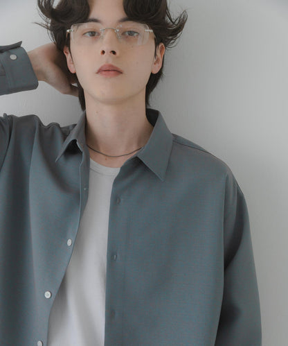 彩色粗節紋 標準領設計 襯衫