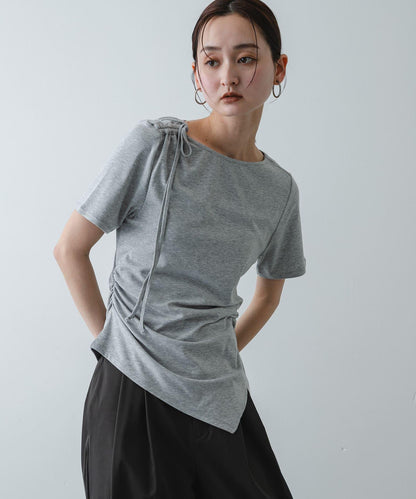 不對稱設計短袖T恤