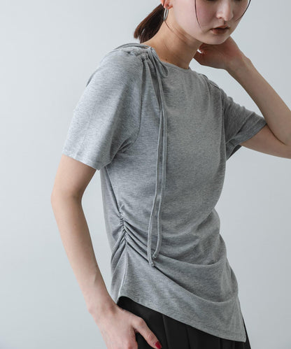 不對稱設計短袖T恤