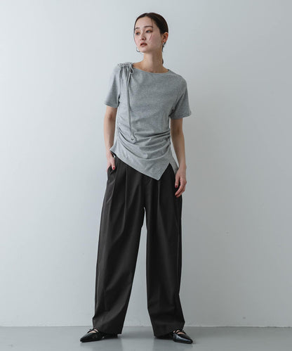 不對稱設計短袖T恤