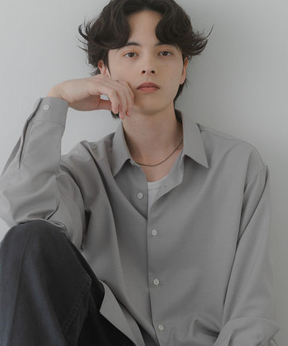 彩色粗節紋 標準領設計 襯衫