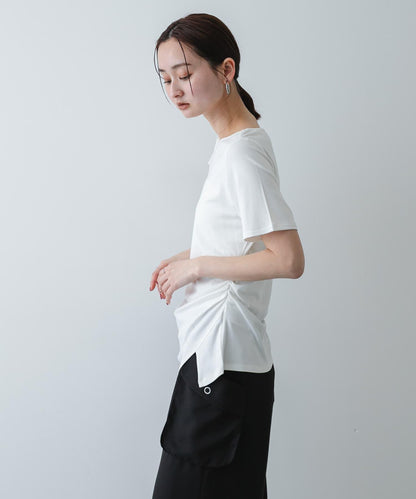 不對稱設計短袖T恤