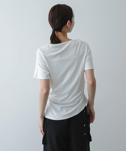 不對稱設計短袖T恤