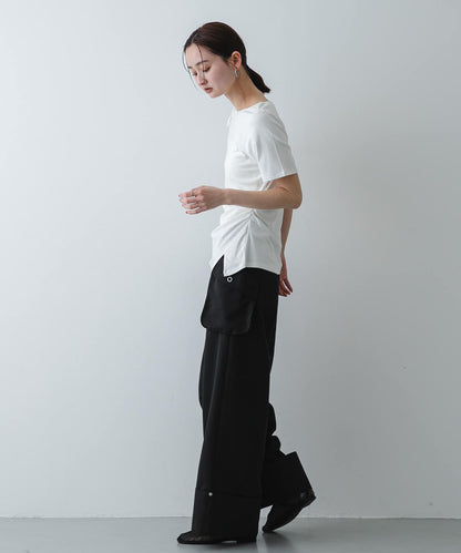 不對稱設計短袖T恤
