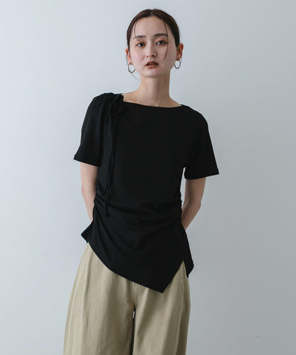 不對稱設計短袖T恤