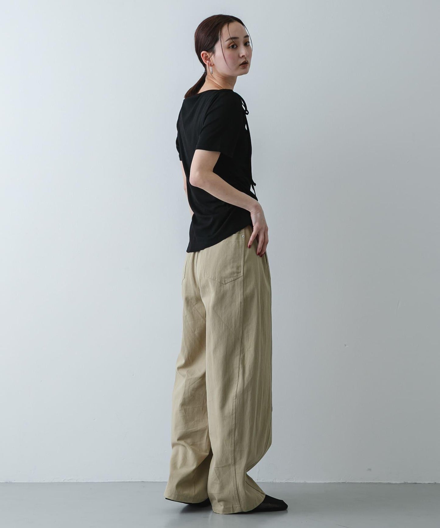 不對稱設計短袖T恤