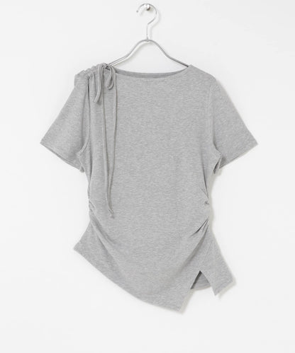 不對稱設計短袖T恤