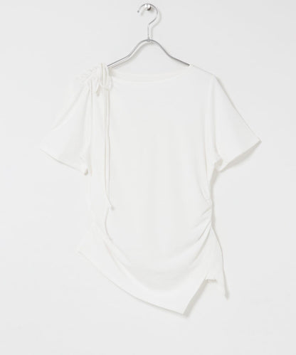 不對稱設計短袖T恤