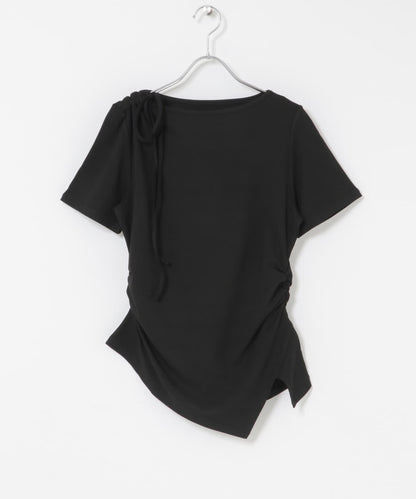 不對稱設計短袖T恤