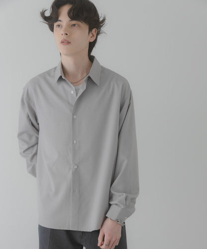 彩色粗節紋 標準領設計 襯衫