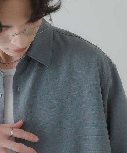 彩色粗節紋 標準領設計 襯衫