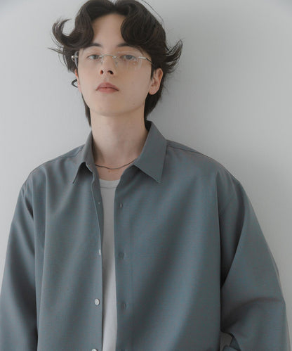 彩色粗節紋 標準領設計 襯衫