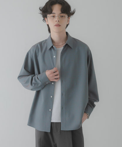 彩色粗節紋 標準領設計 襯衫