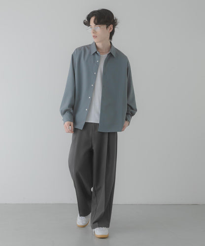 彩色粗節紋 標準領設計 襯衫