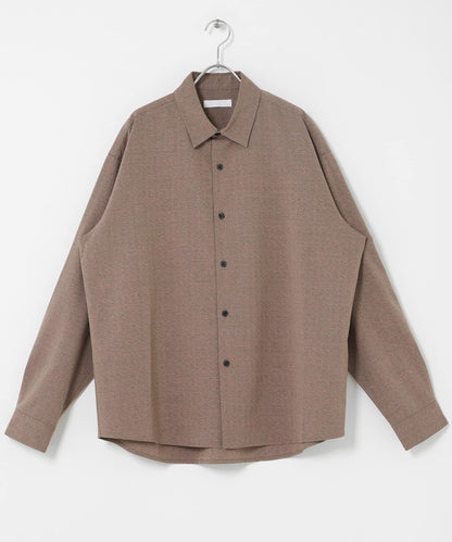 彩色粗節紋 標準領設計 襯衫