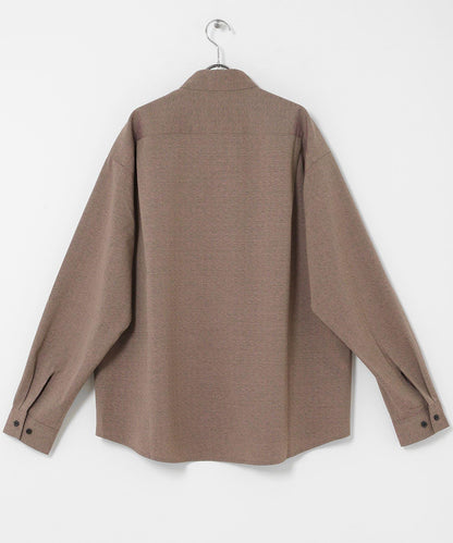 彩色粗節紋 標準領設計 襯衫